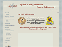Tablet Screenshot of galadriel-spiele.de